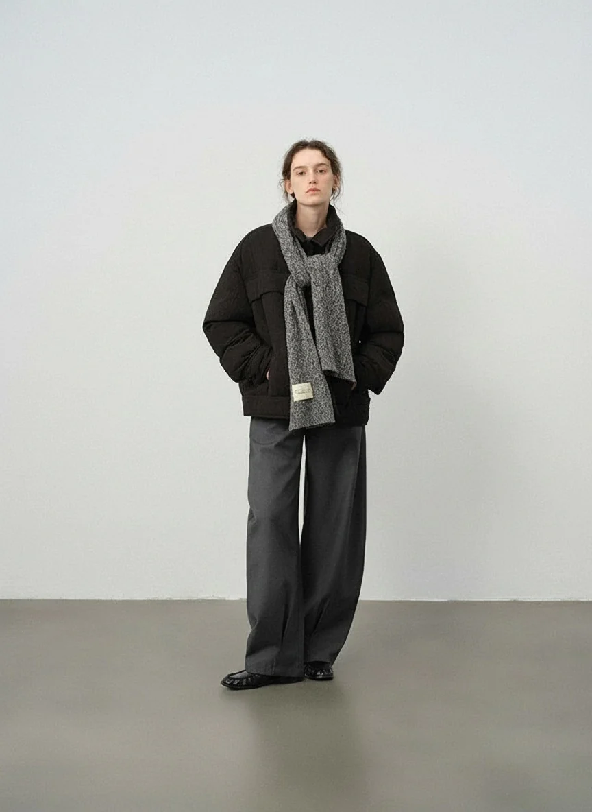 Textured Down Shirt Jacket - Image 5