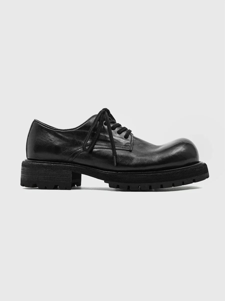 Textured Horse Leather Derby Shoes