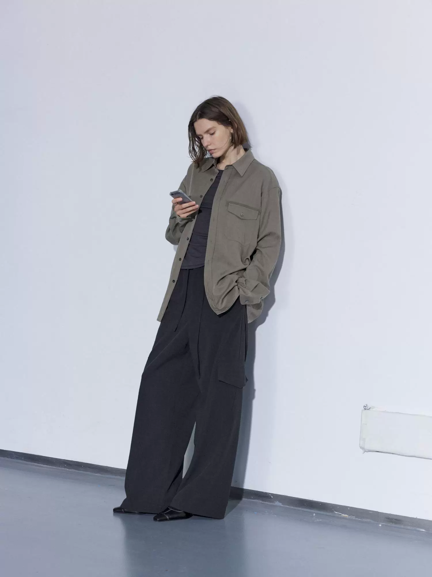 Textured Lyocell-Nylon Overshirt - Image 3