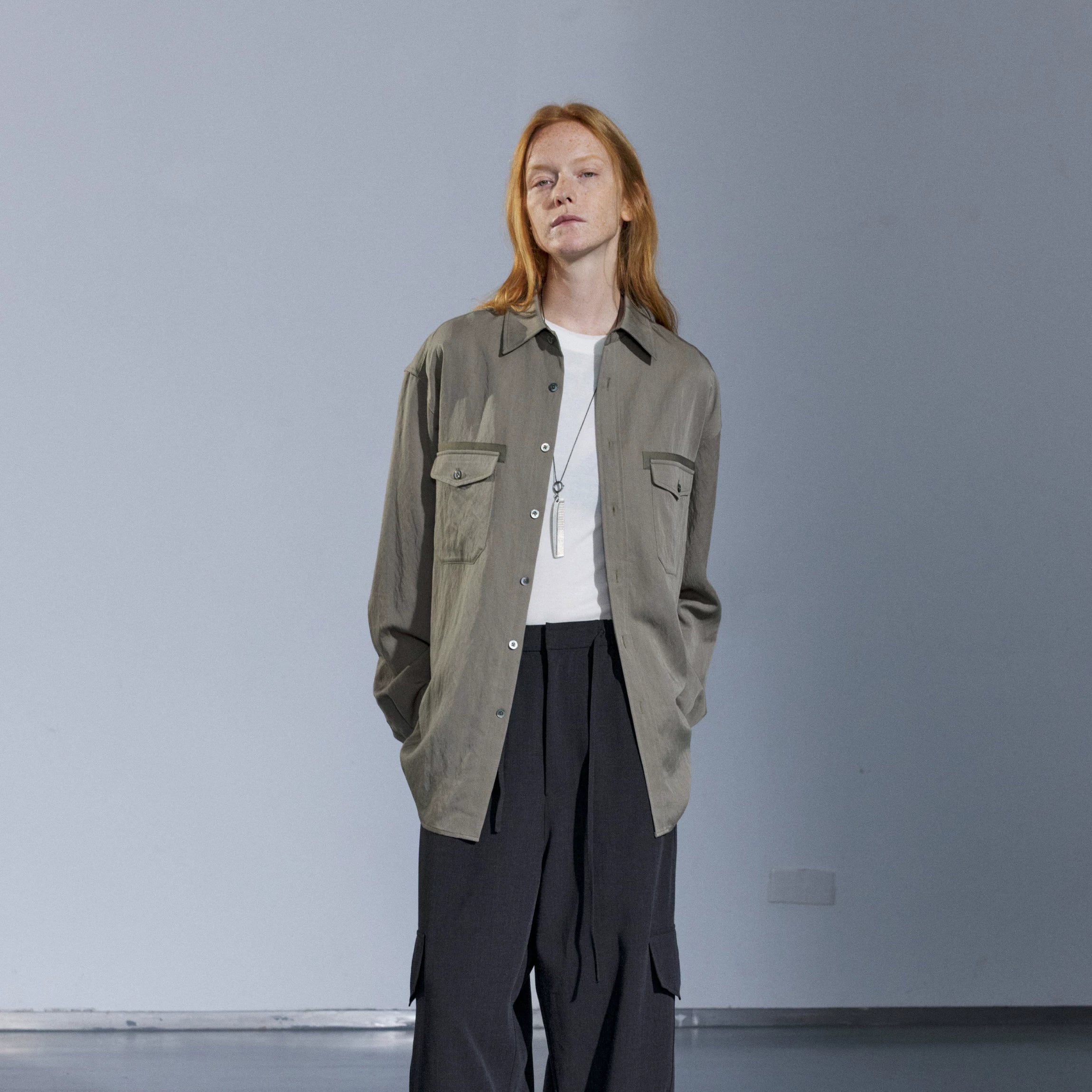 Textured Lyocell-Nylon Overshirt - Image 7