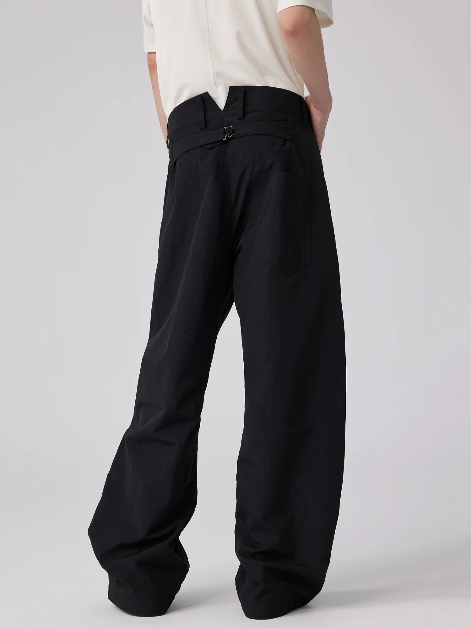 Textured Nylon Straight-Leg Pants - Image 5
