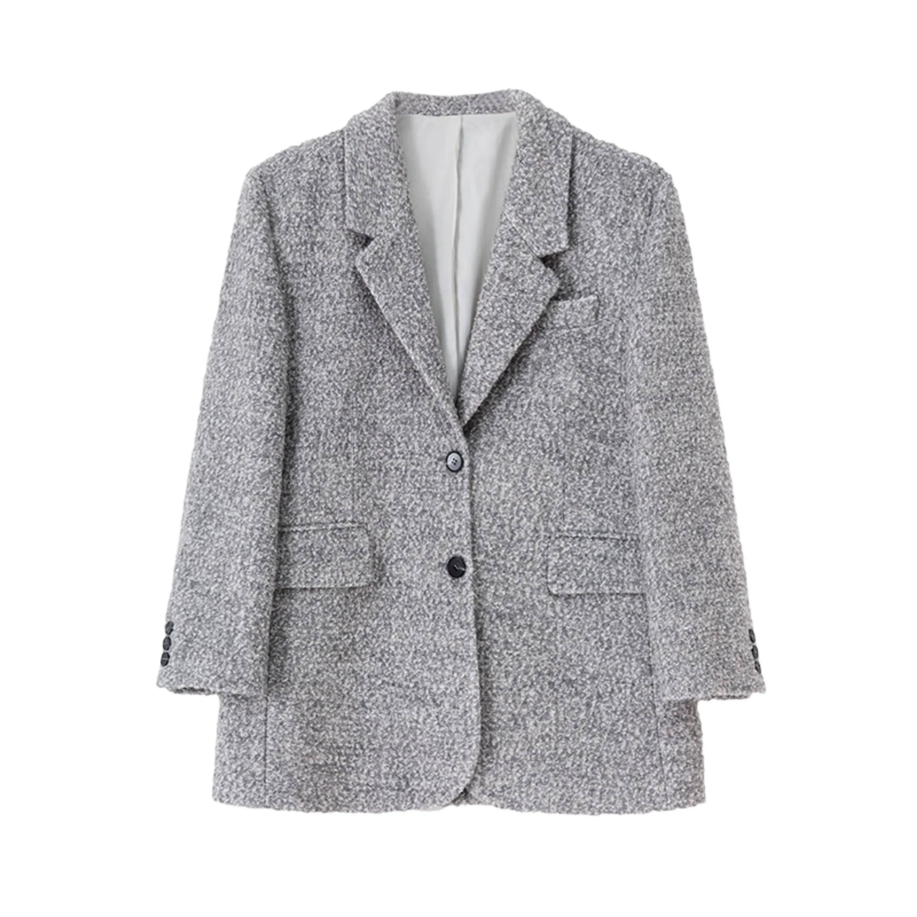 Textured Oversized Blazer - Image 6