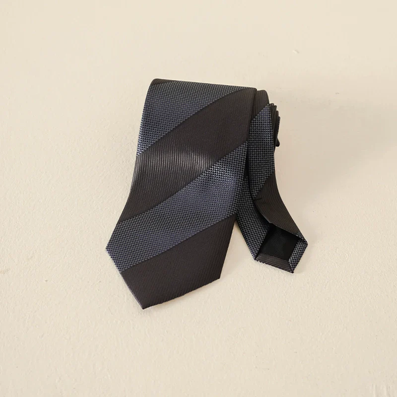 Textured Striped Necktie - Image 10
