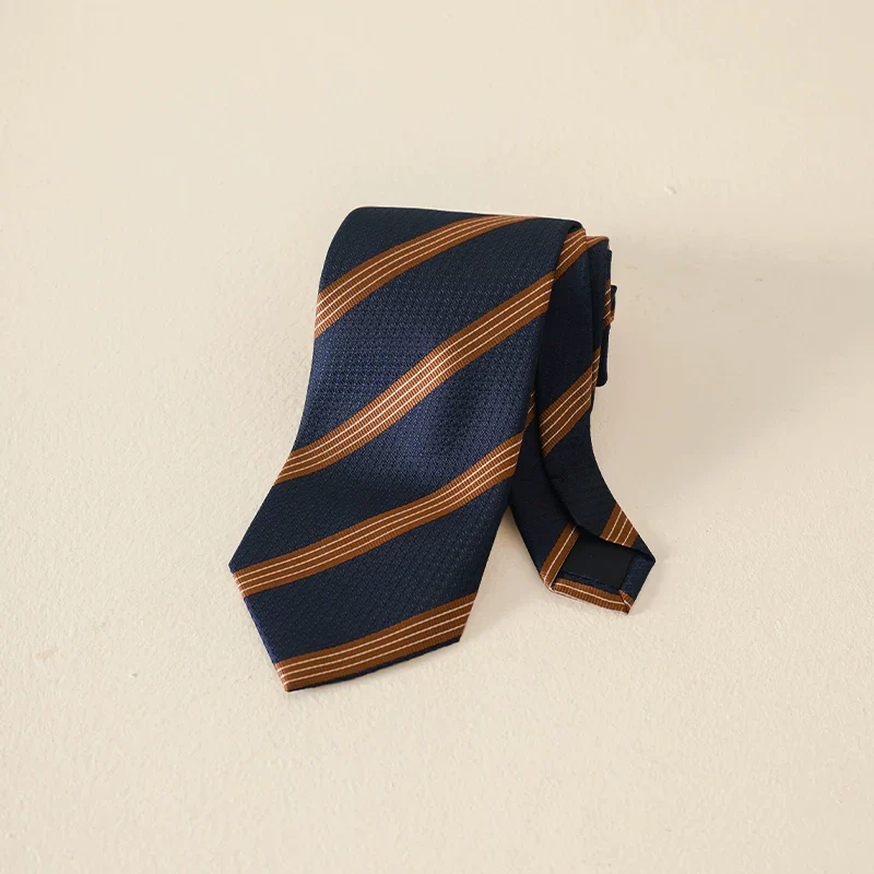 Textured Striped Necktie - Image 13
