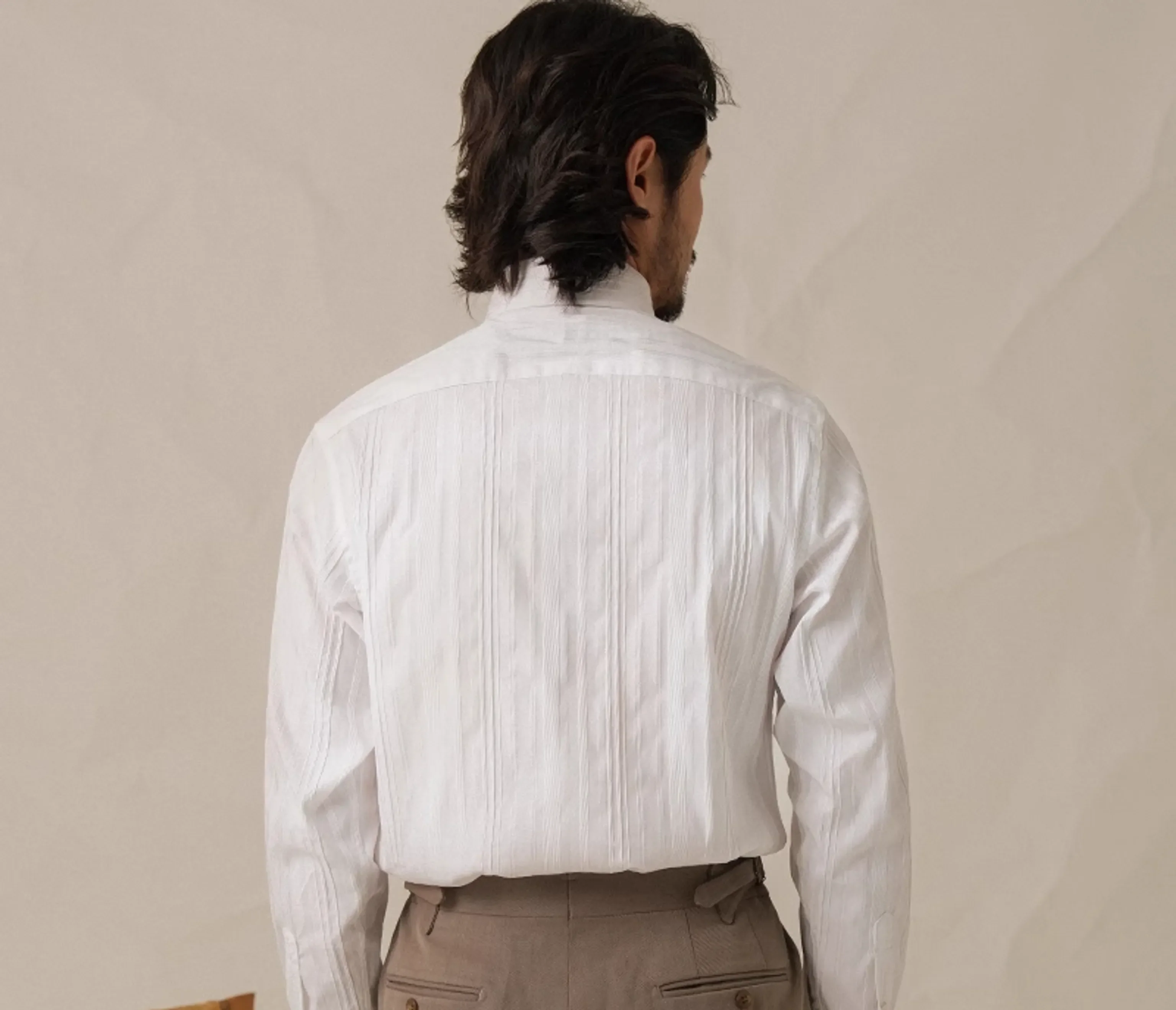 Textured Stripes Long-Sleeve Shirt - Image 5