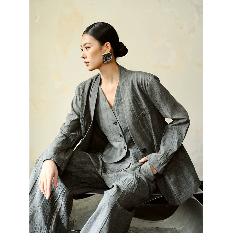 Textured Suit Set - Image 4