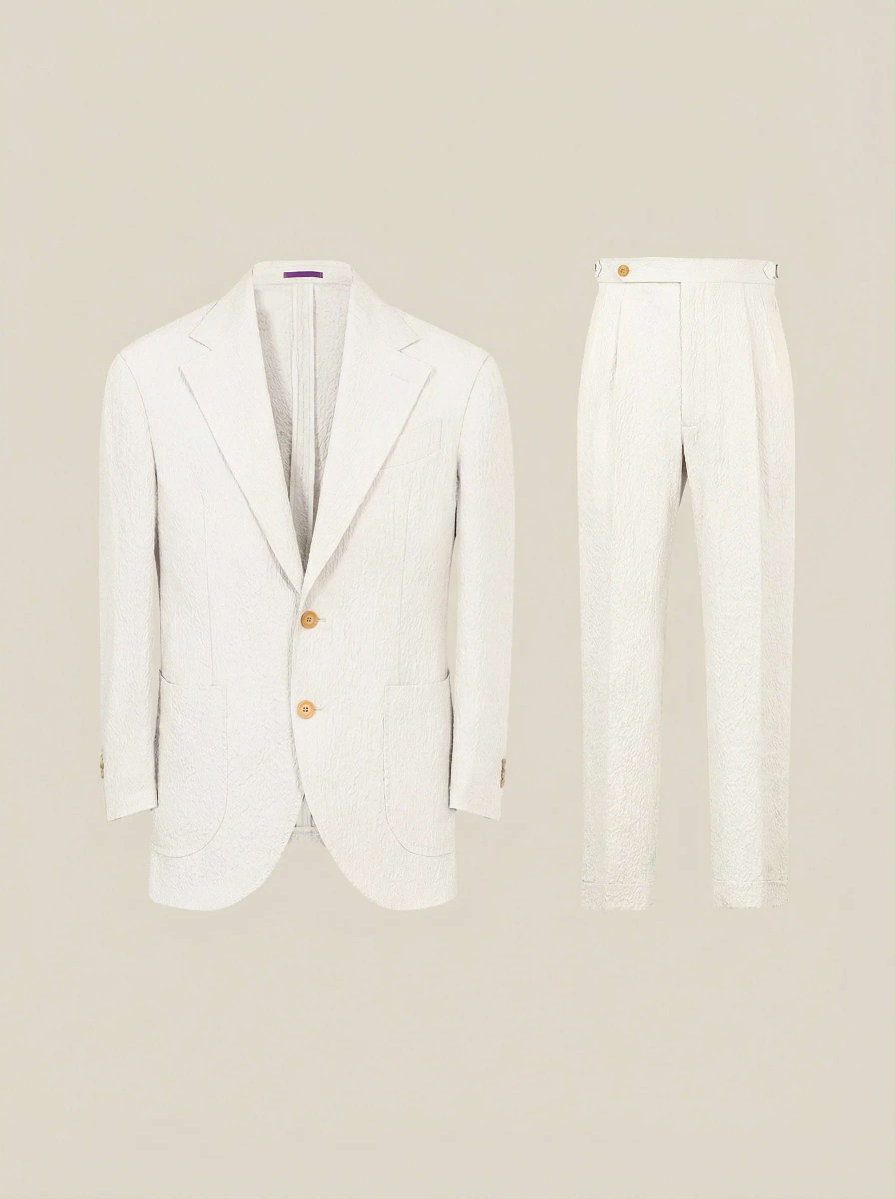 Textured Two-Piece Suit - Image 9