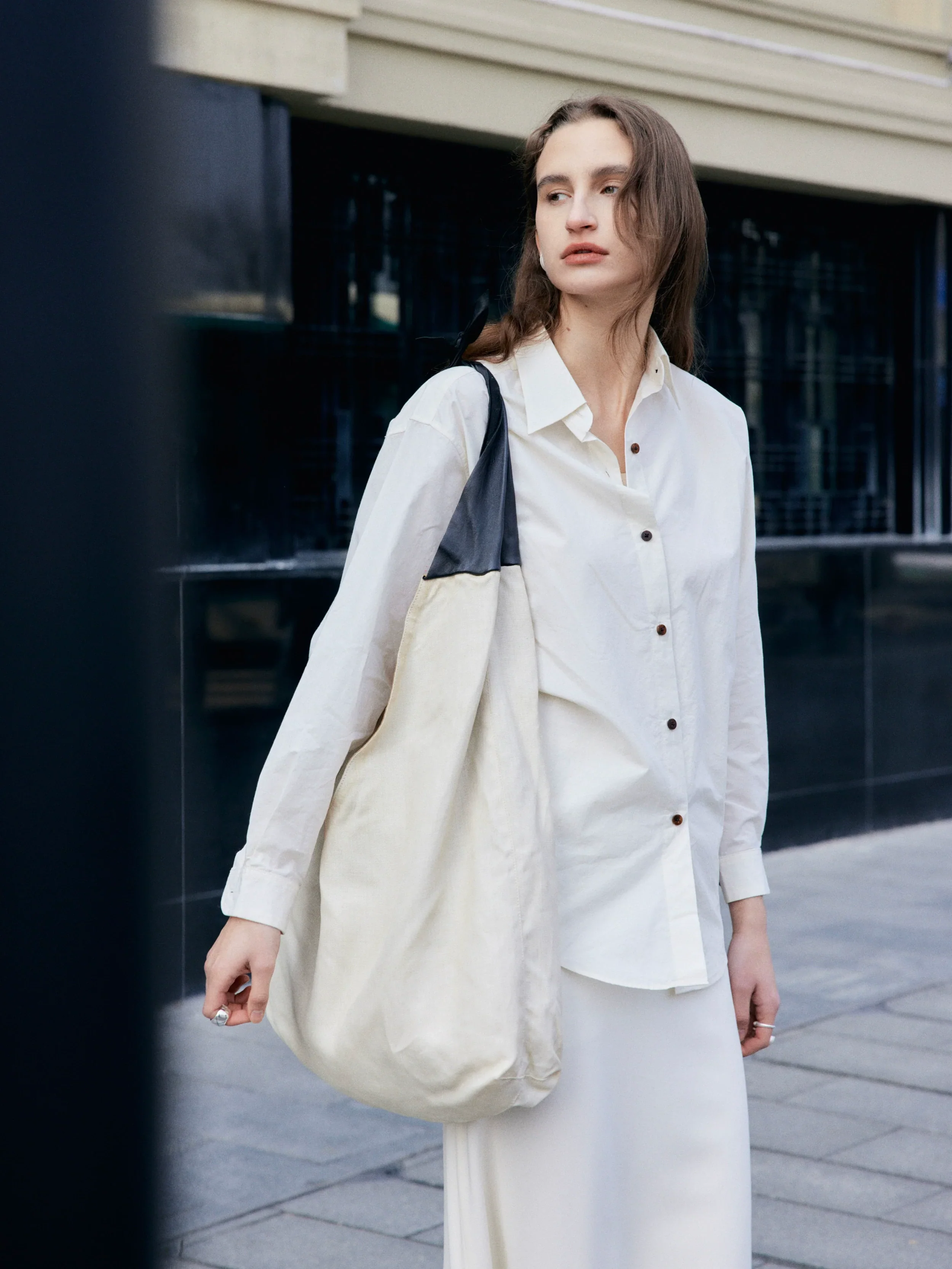 Textured Waist Loose Shirt - Image 3