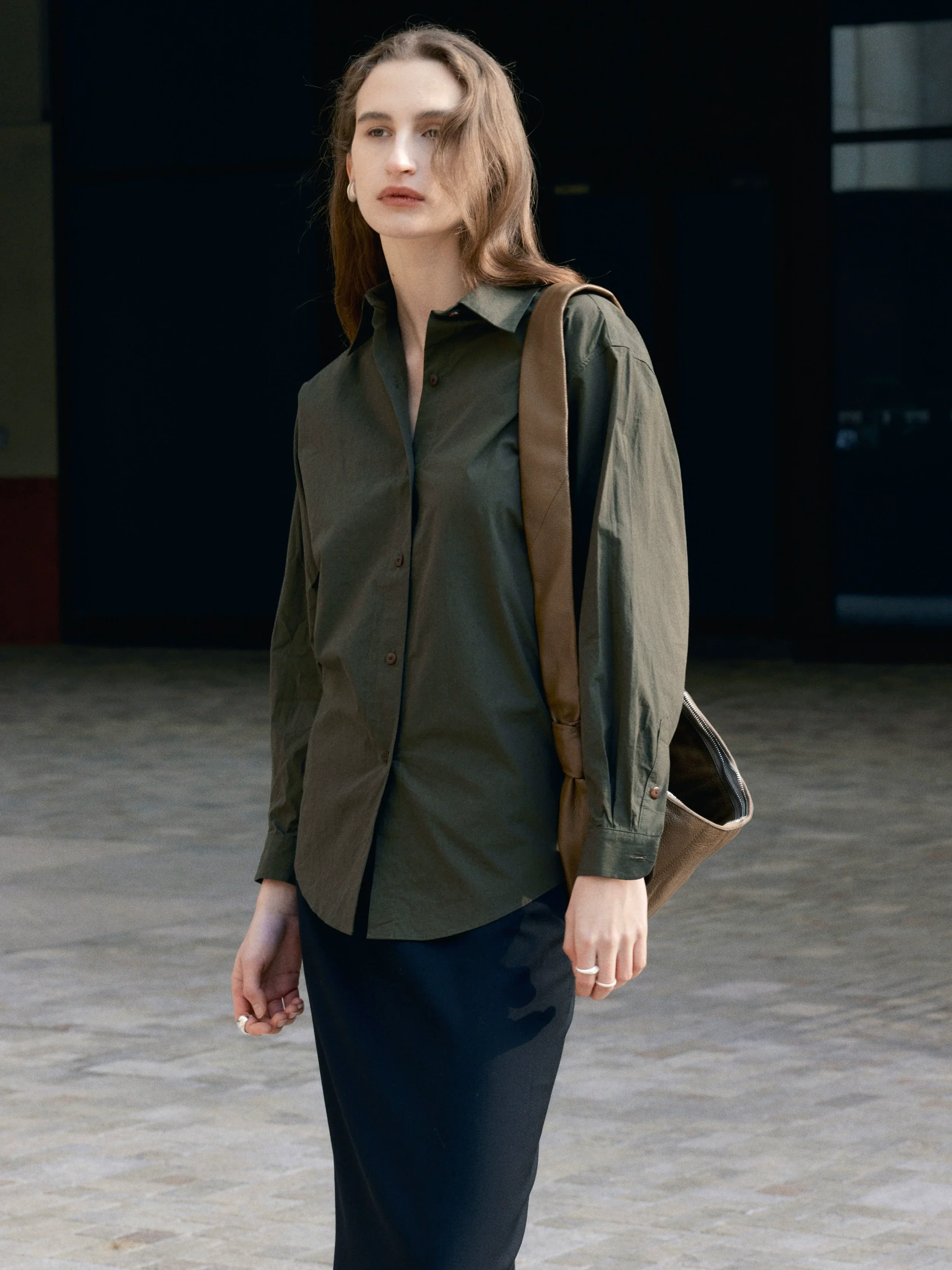 Textured Waist Loose Shirt - Image 4