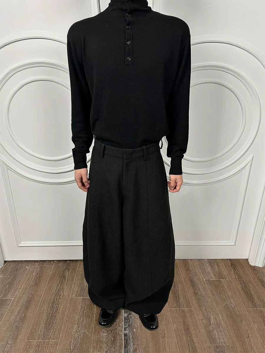 Textured Wide-Leg Trousers - Image 5
