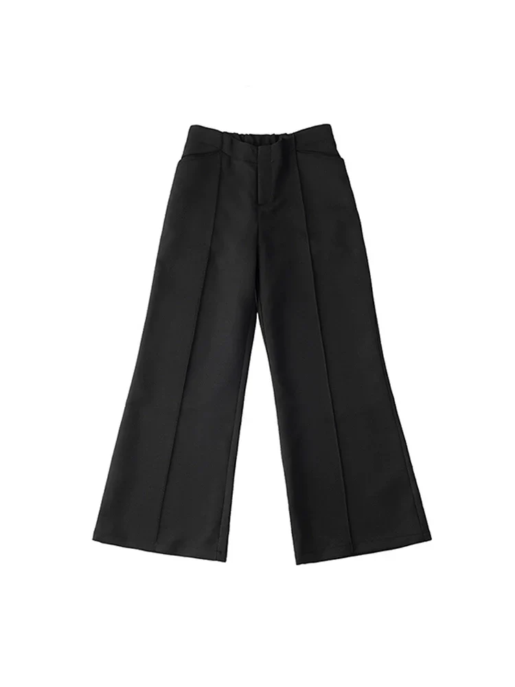 Textured Wide-Leg Trousers - Image 2