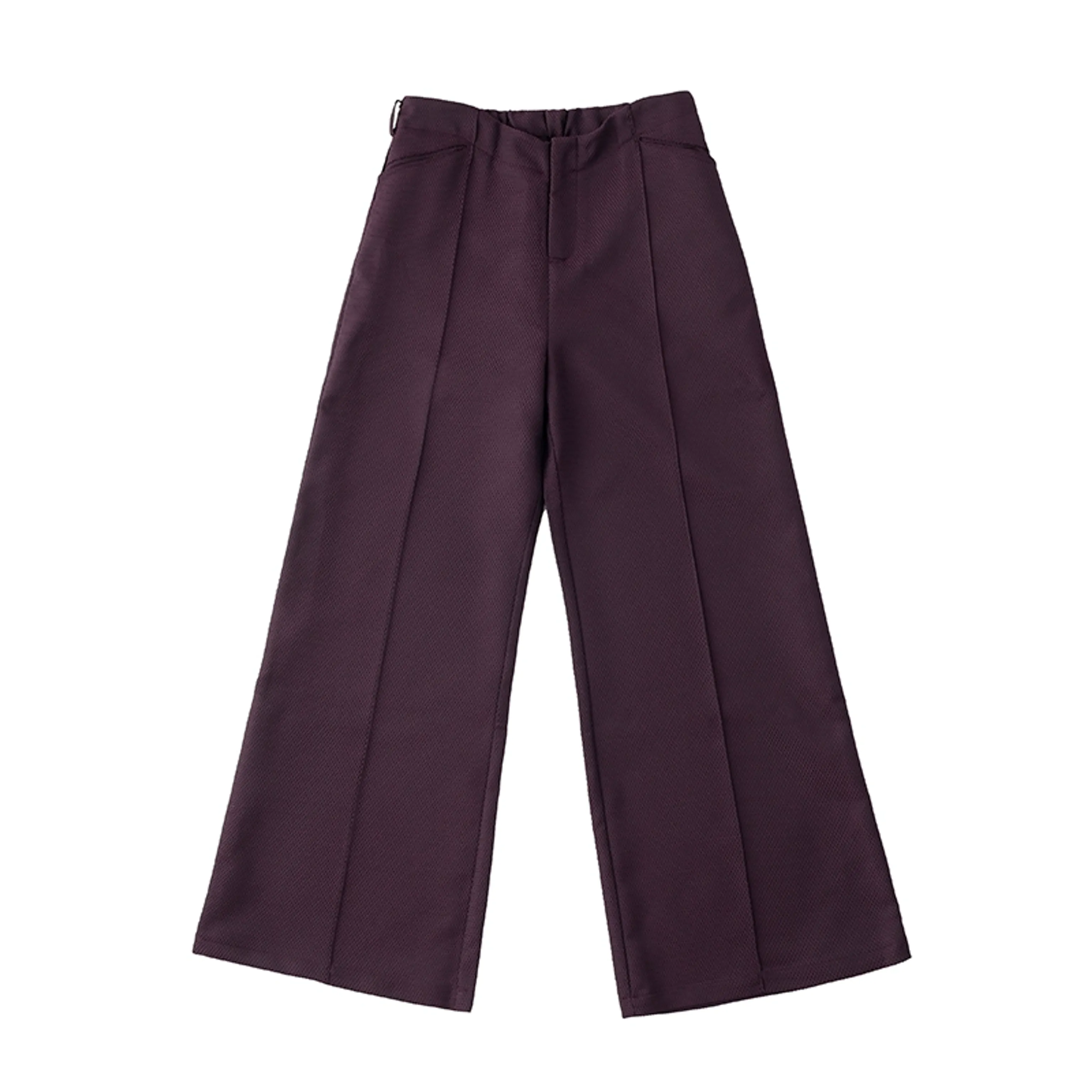 Textured Wide-Leg Trousers - Image 7