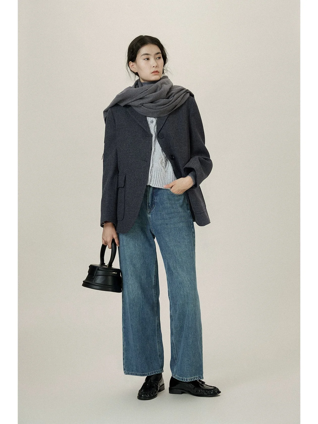 Textured Wool-Blend Blazer - Image 3
