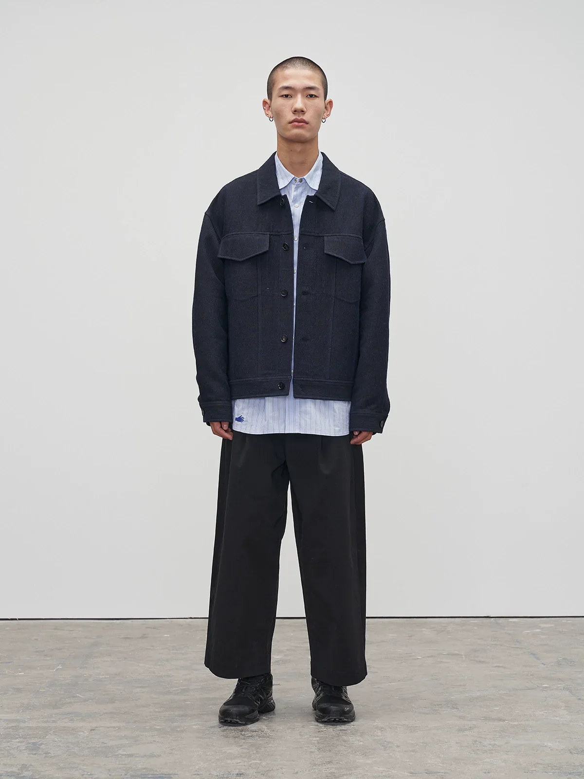 Textured Wool-Blend Overshirt - Image 3