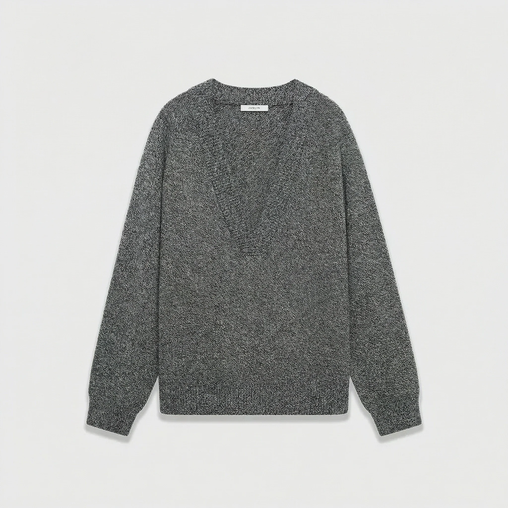Textured Wool V-Neck Sweater - Image 7