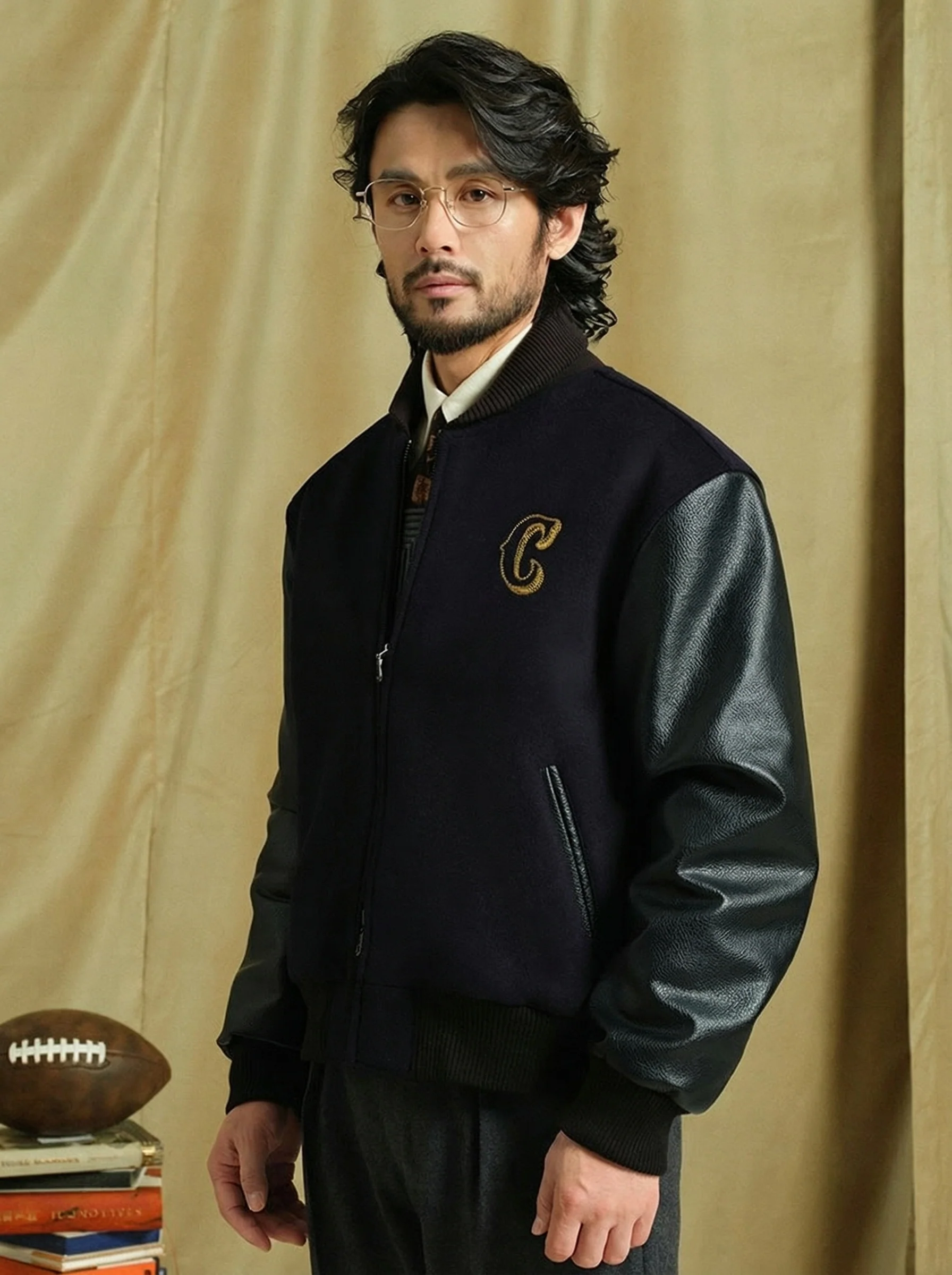 Thickened Wool Bomber Jacket - Image 3