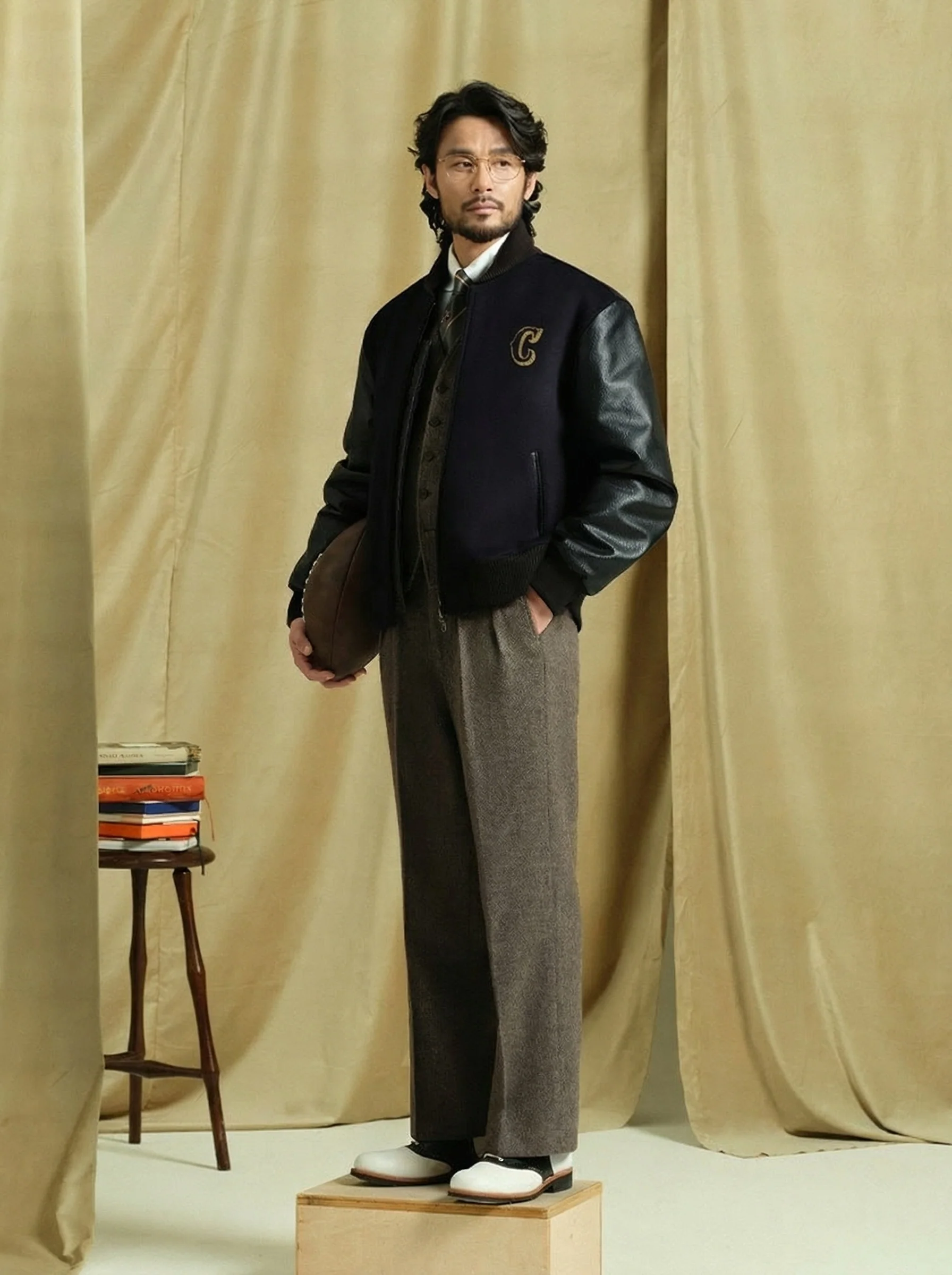 Thickened Wool Bomber Jacket - Image 4