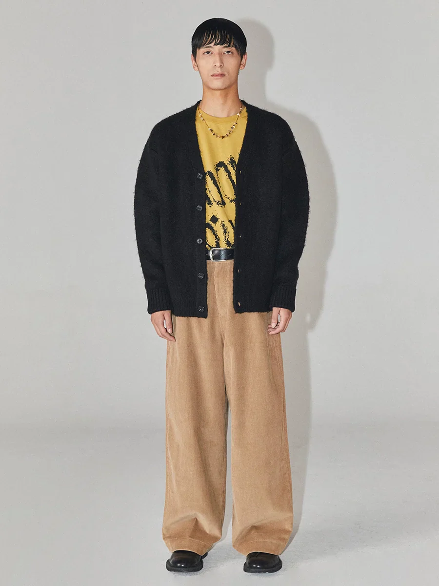 Three-Color V-Neck Cardigan - Image 2
