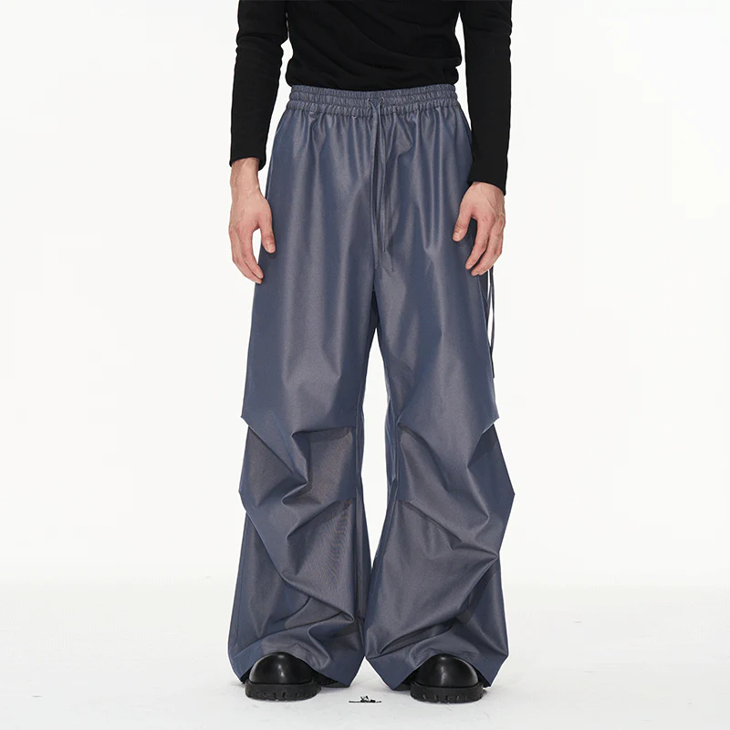 Three-Dimensional Pleated Trousers