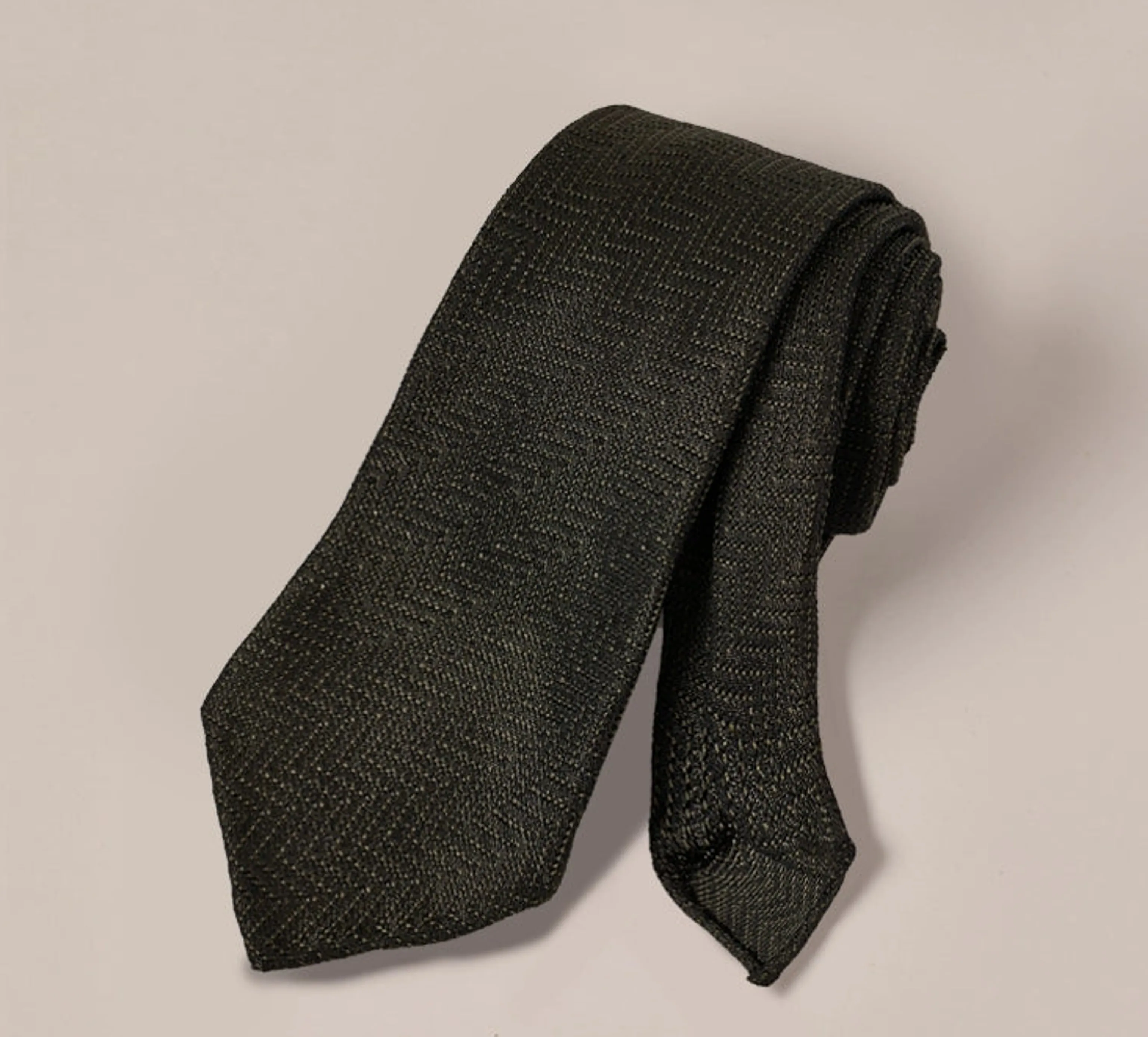Three-Fold Silk Knitted Tie - Image 2