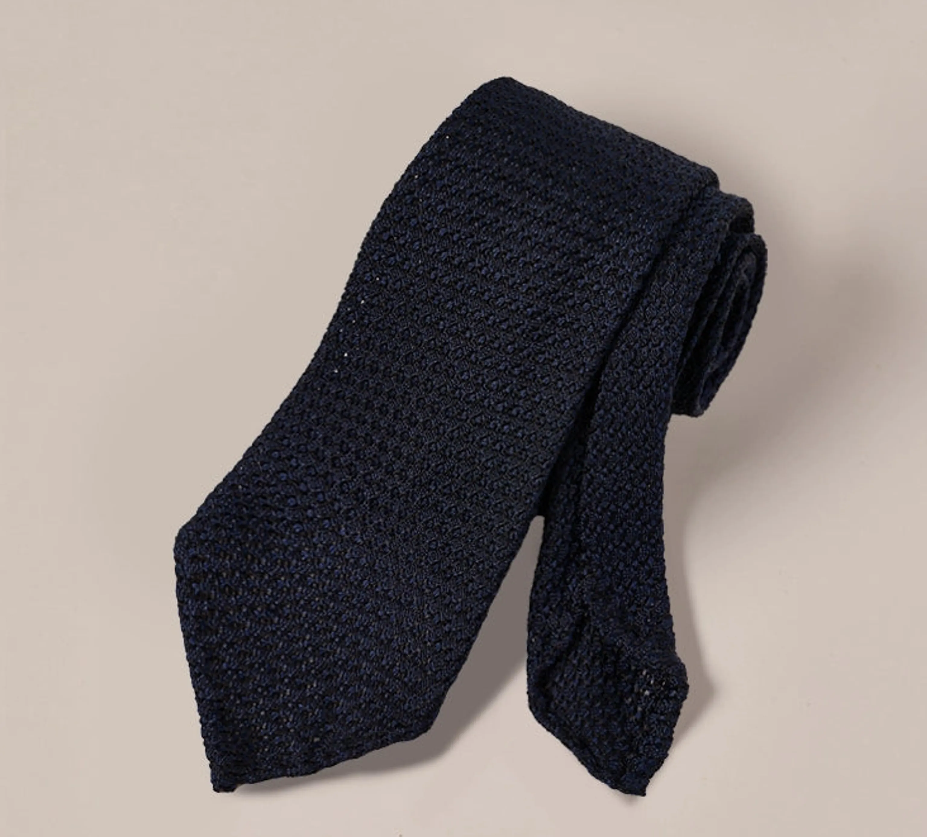 Three-Fold Silk Knitted Tie - Image 6