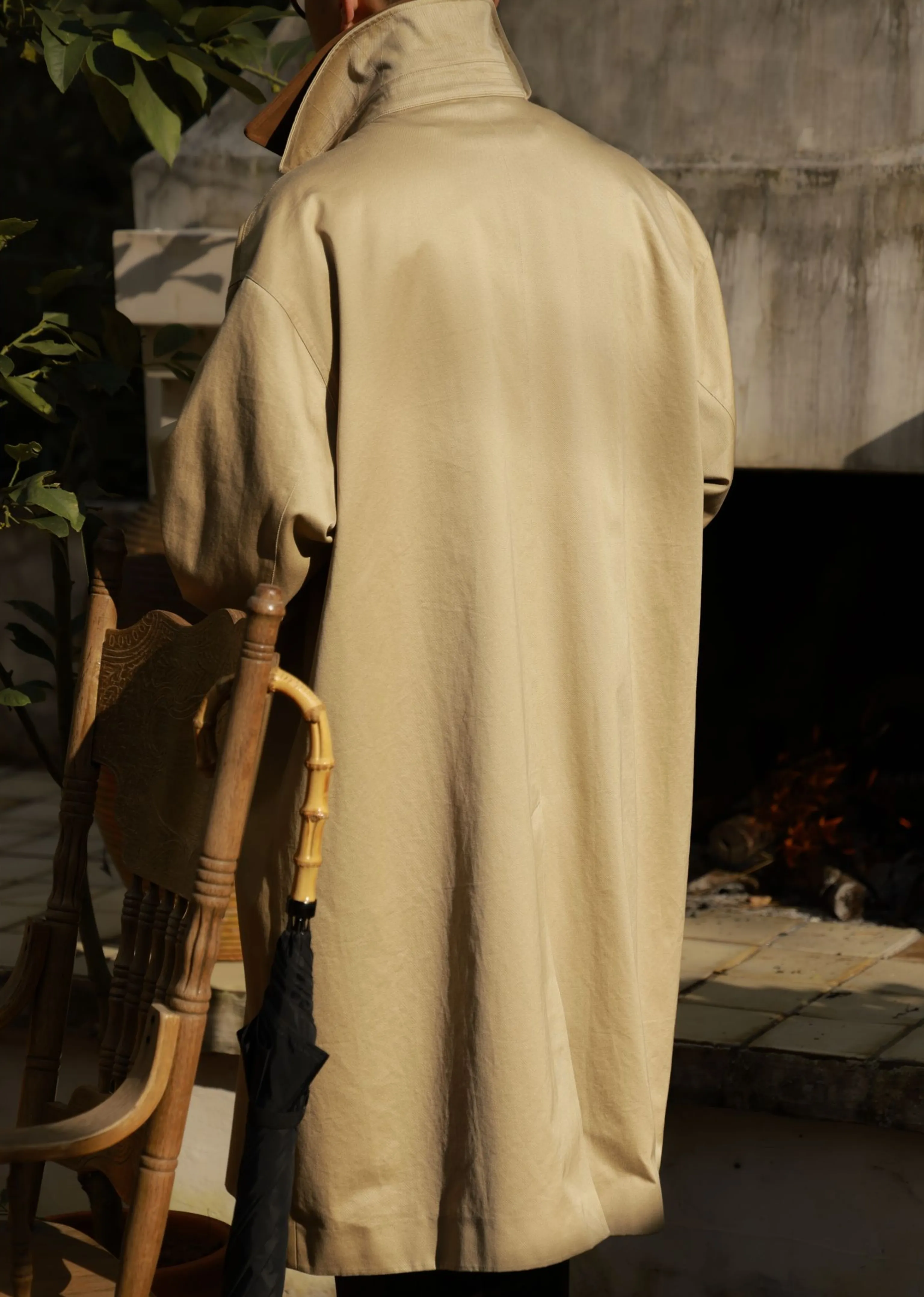 Three-Proof Wool-Lined Trench Coat - Image 3