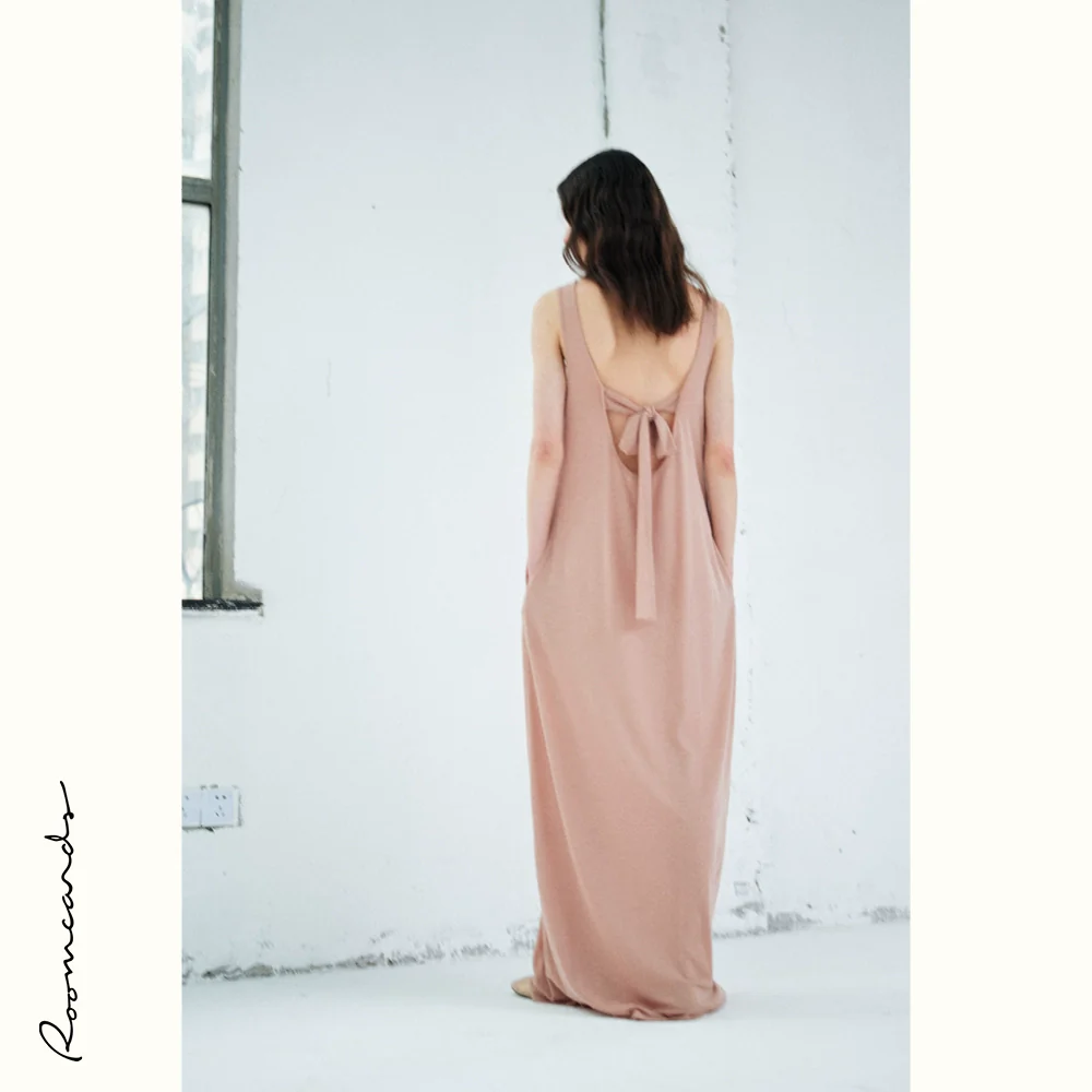 Tie-Back Wool Maxi Dress - Image 5