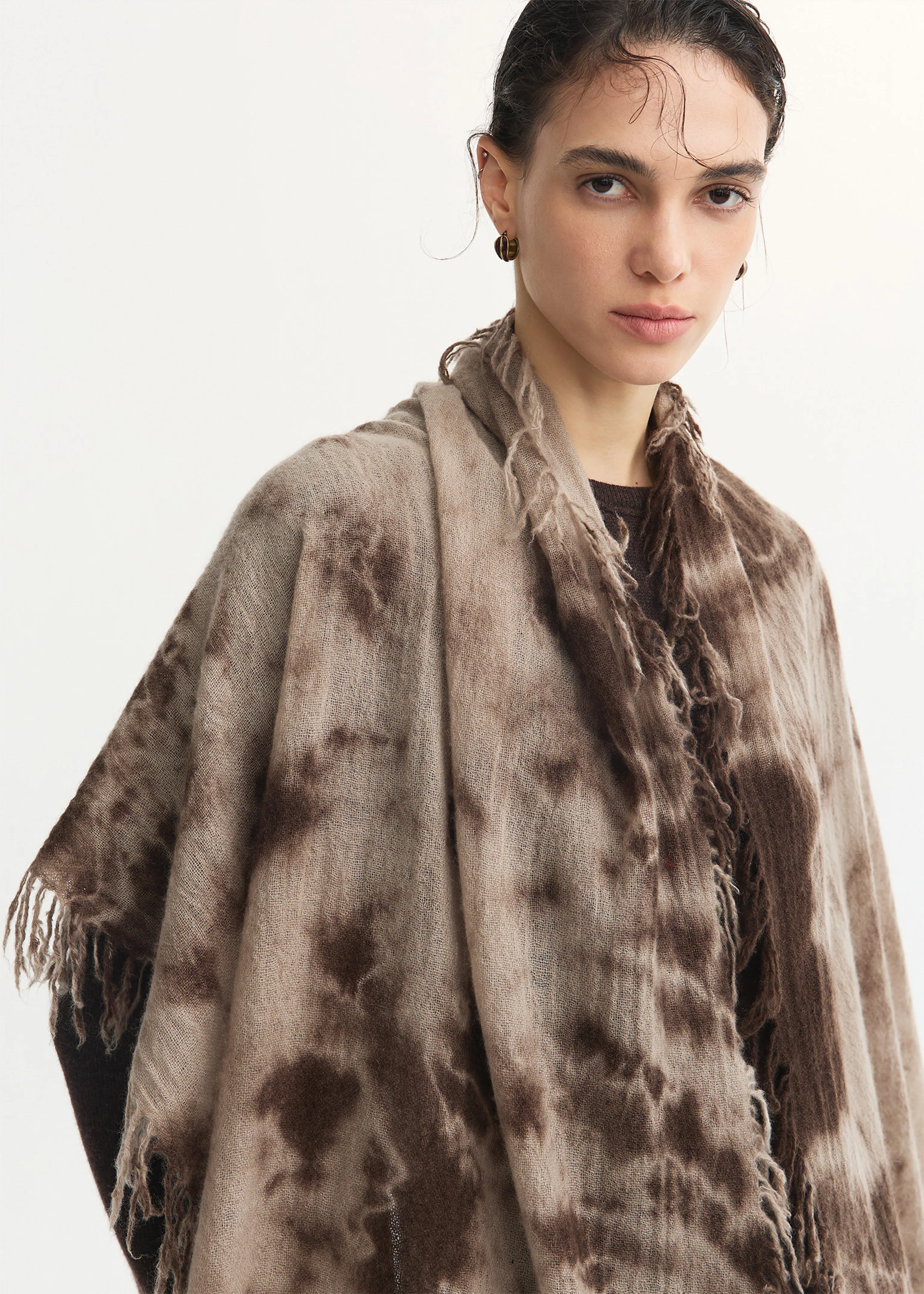 Tie-Dye Fringe Shawl - Image 2