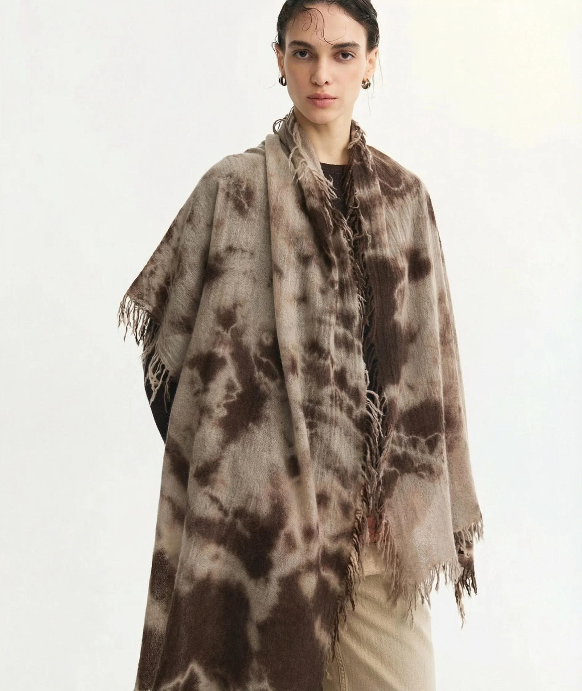 Tie-Dye Fringe Shawl - Image 4