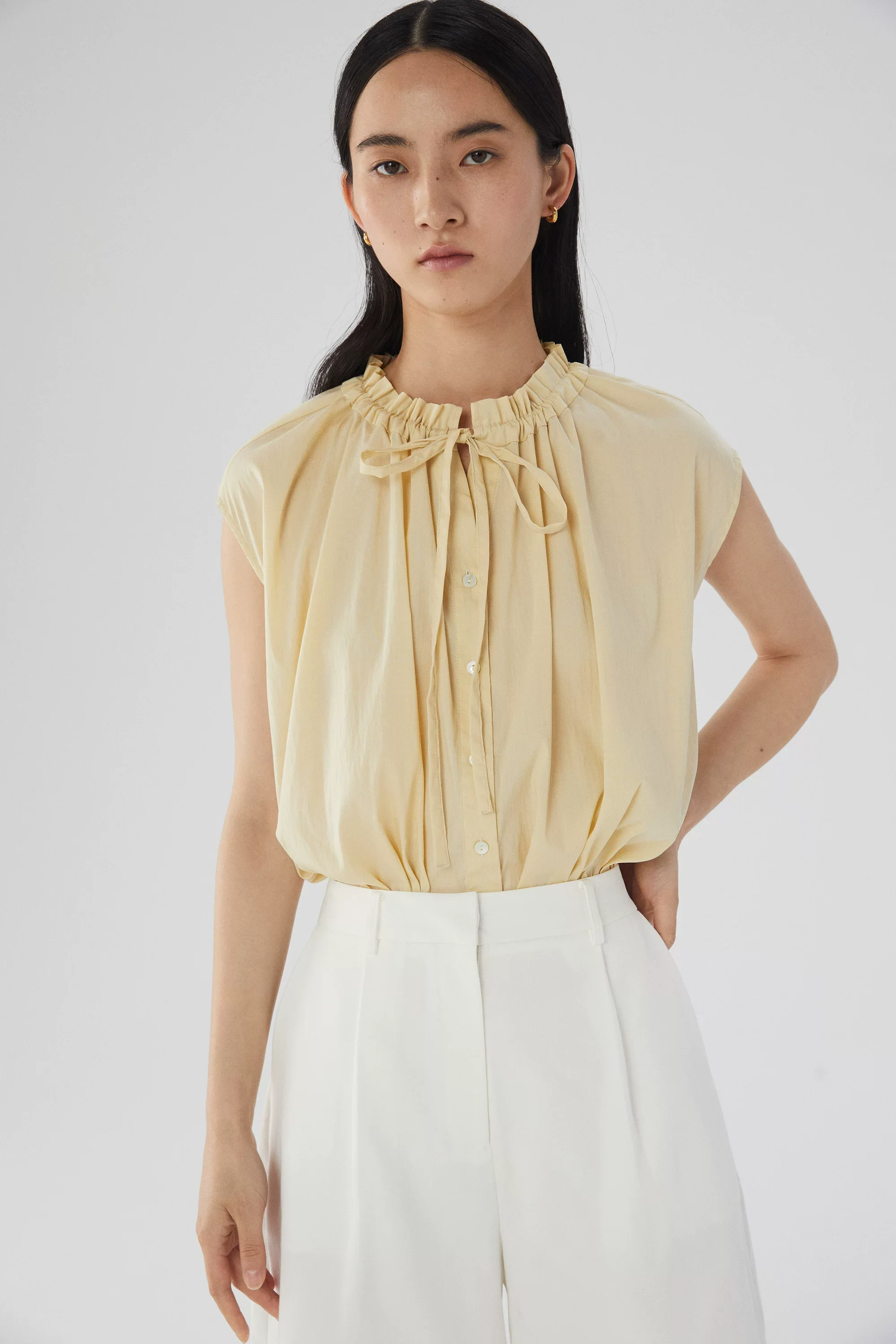 Tie Neck Blouse - Image 6