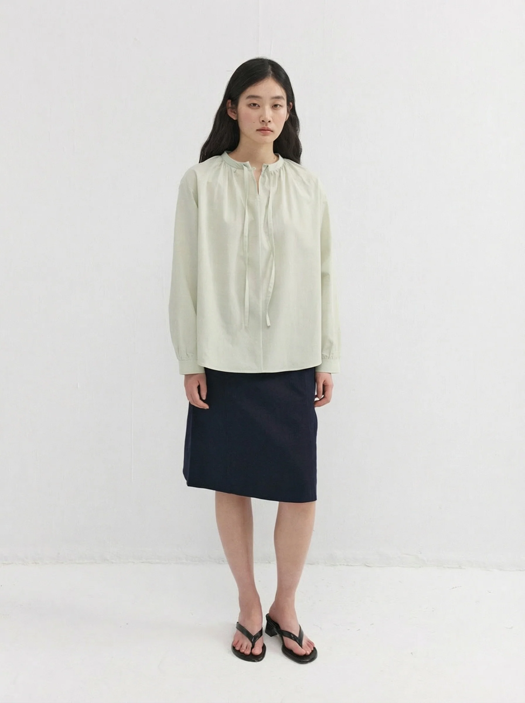 Tie Neck Blouse - Image 3