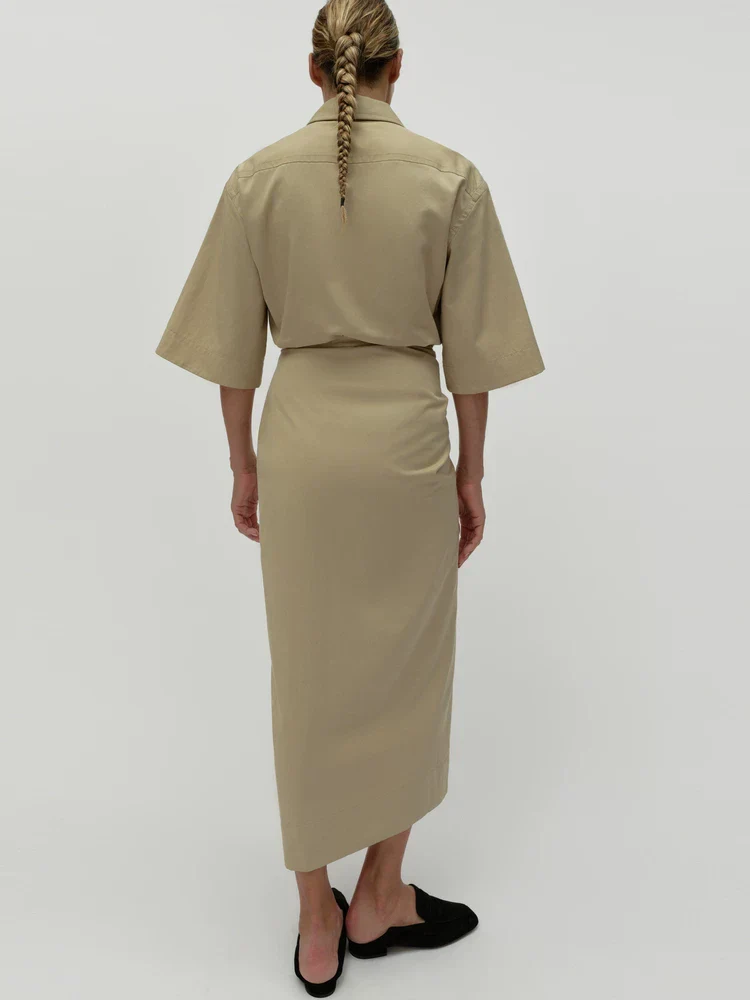 Tie-Waist Shirt Dress - Image 2
