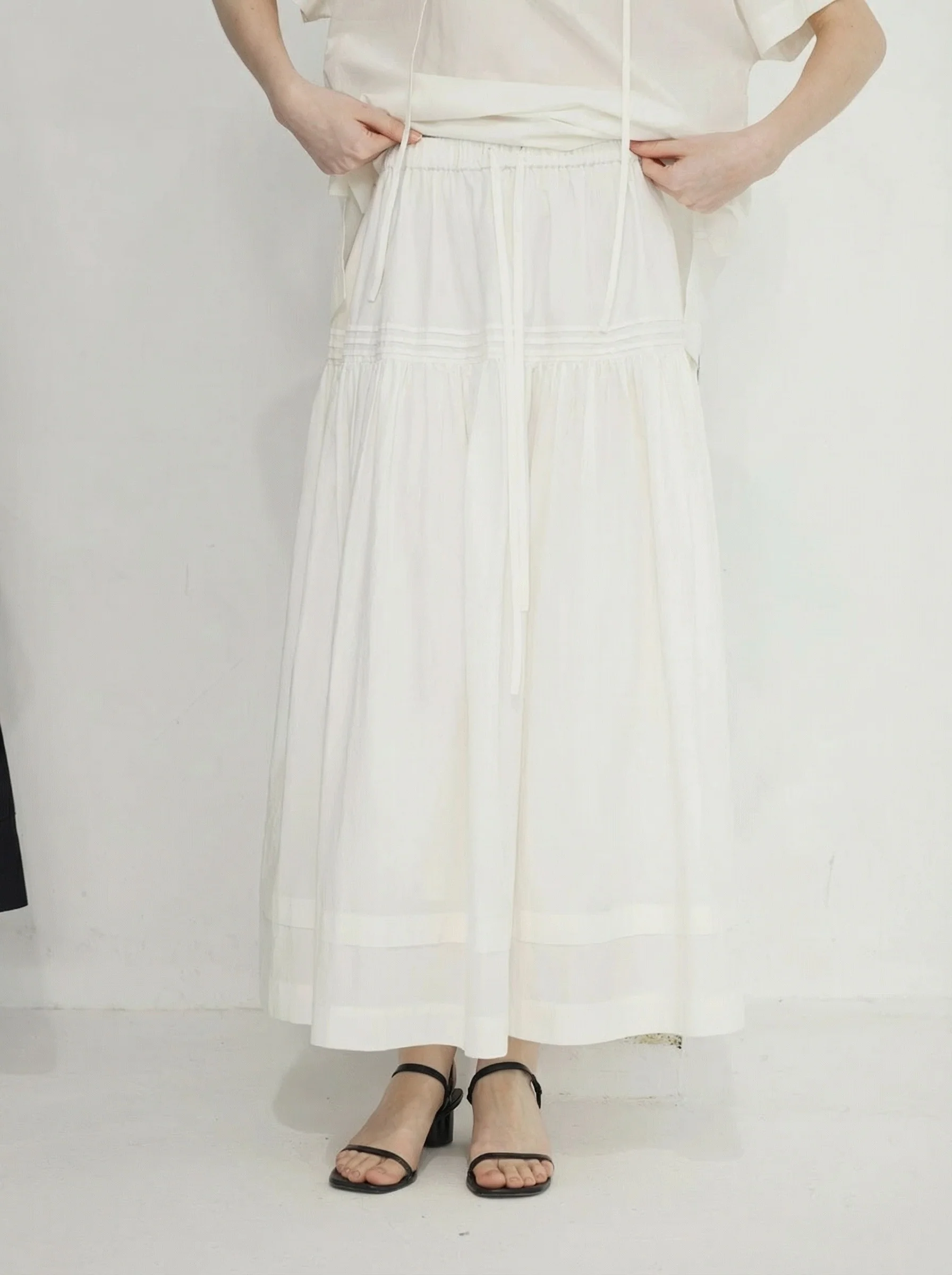 Tiered Drawstring Skirt - Image 7
