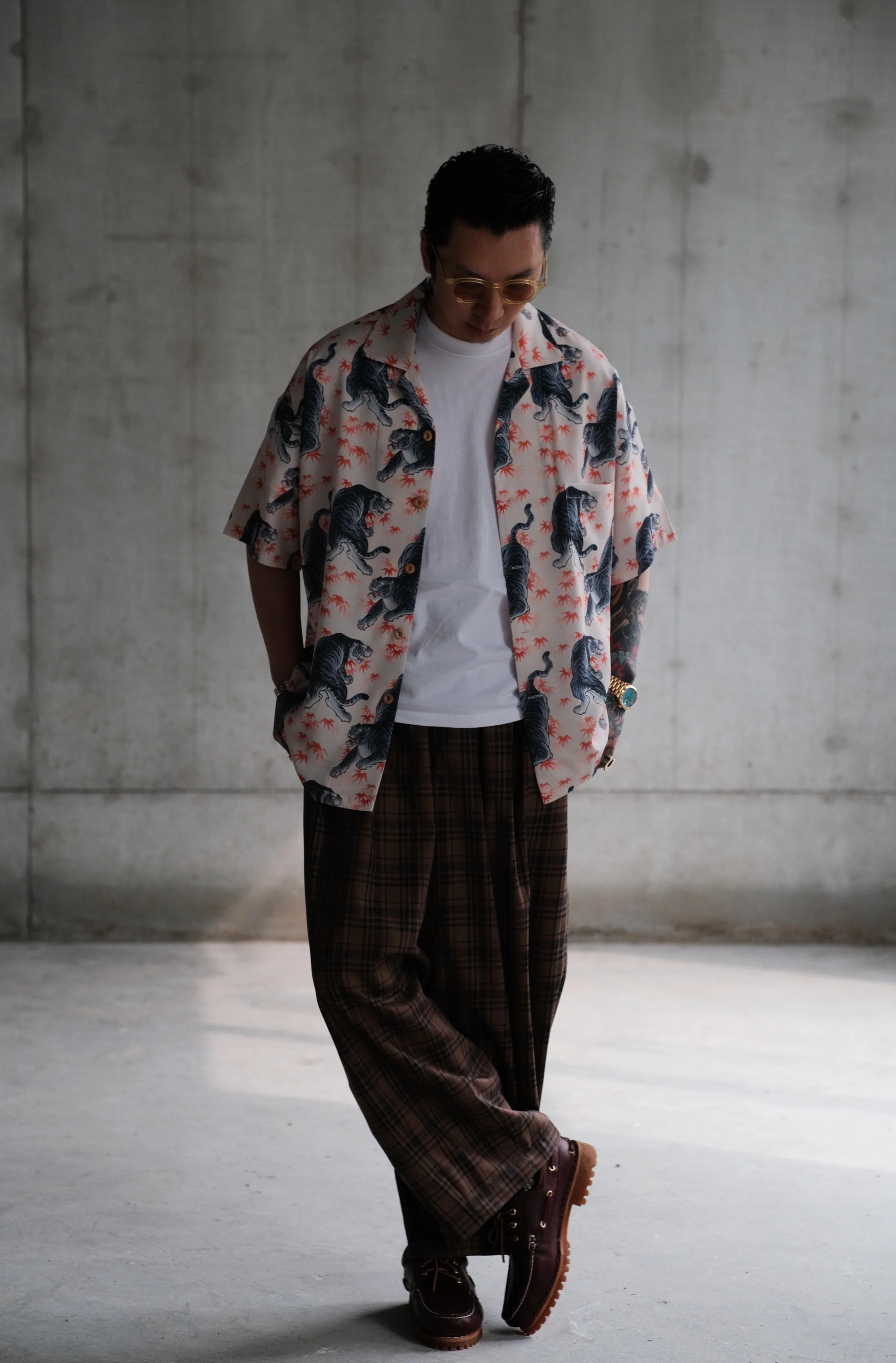 Tiger Print Hawaiian Shirt - Image 3