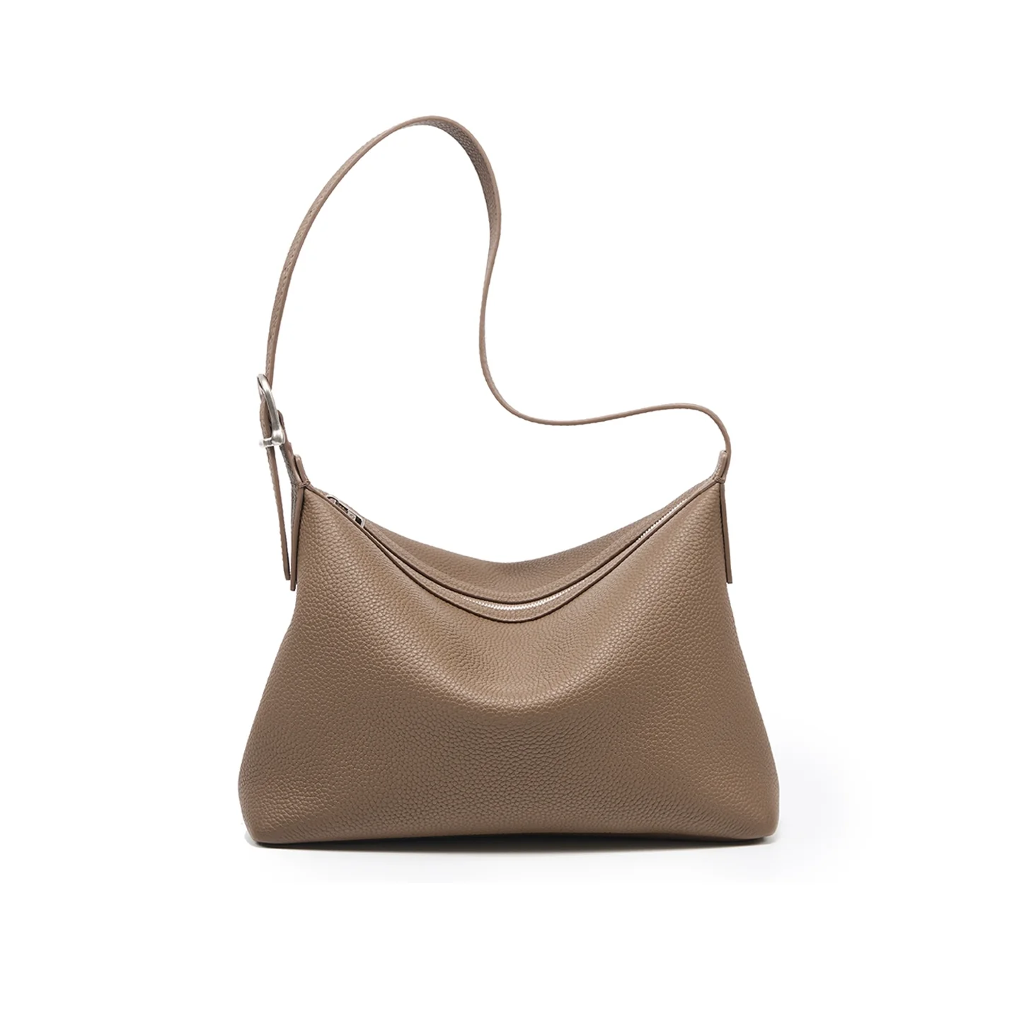 Togo Leather Crescent Hobo Bag - Image 4