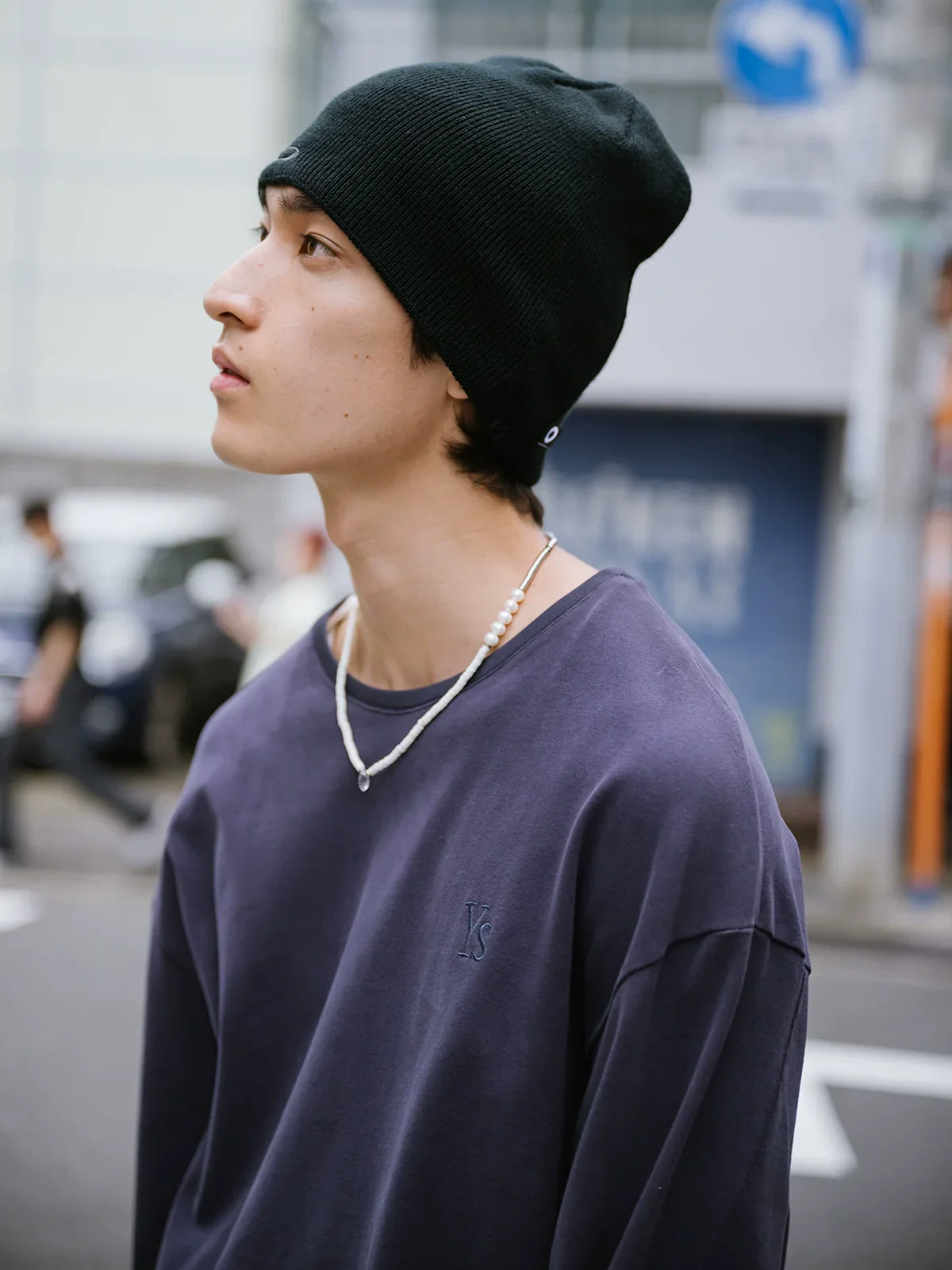 Tonal Embroidered Long-Sleeve T-Shirt - Image 3