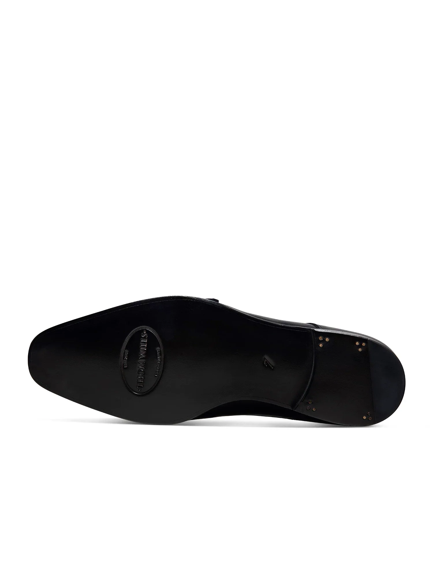 Top-Grain Leather Cap-Toe Double Monk Strap Shoes - Image 3