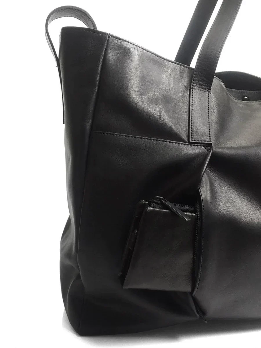 Top-Grain Leather Commuter Tote - Image 4