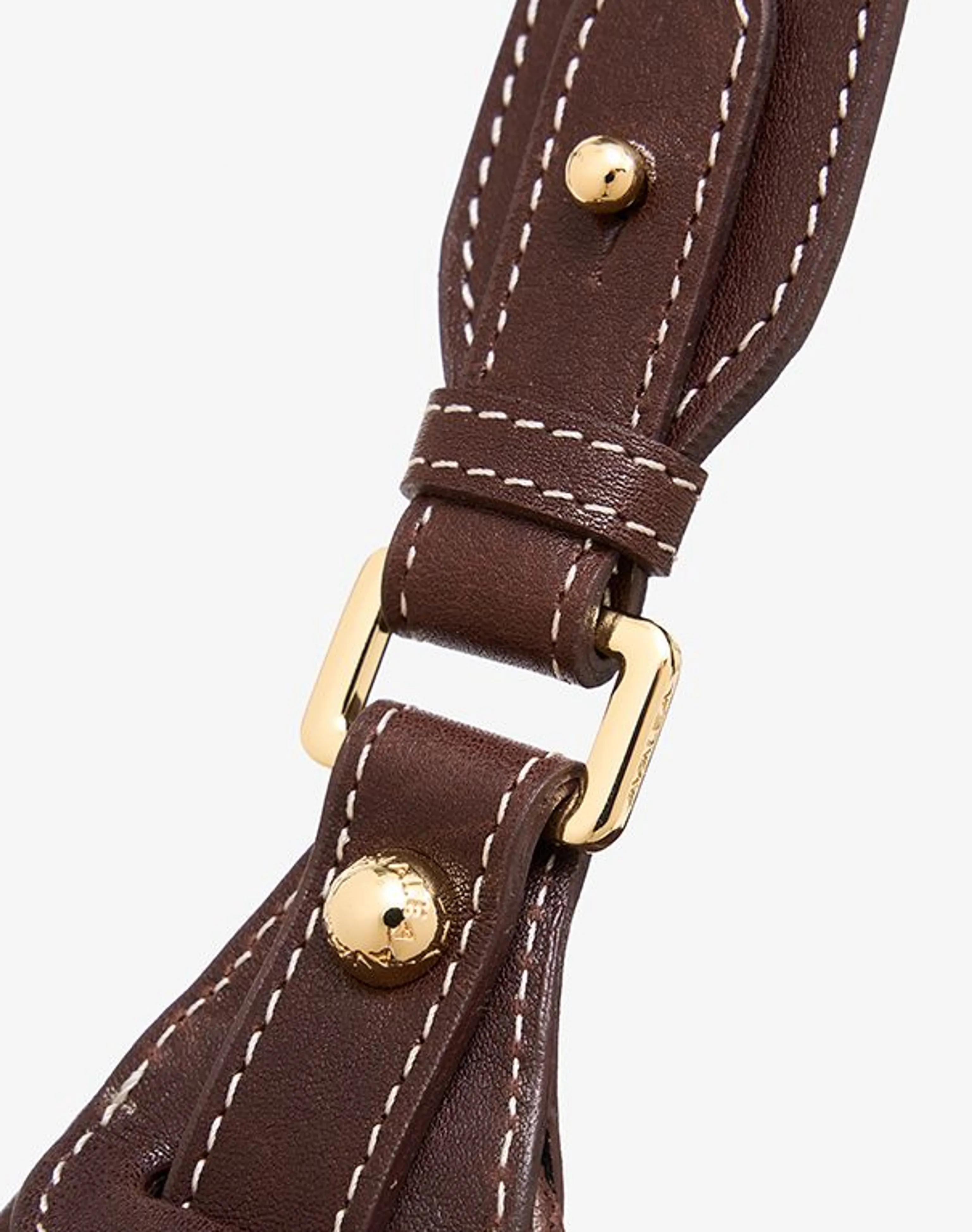 Top-Grain Leather Crescent Shoulder Bag - Image 7