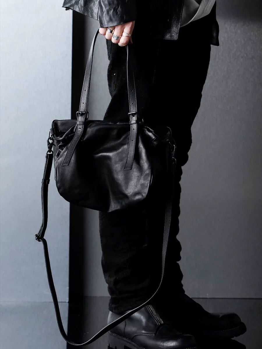 Top-Grain Leather Crossbody Bag - Image 3
