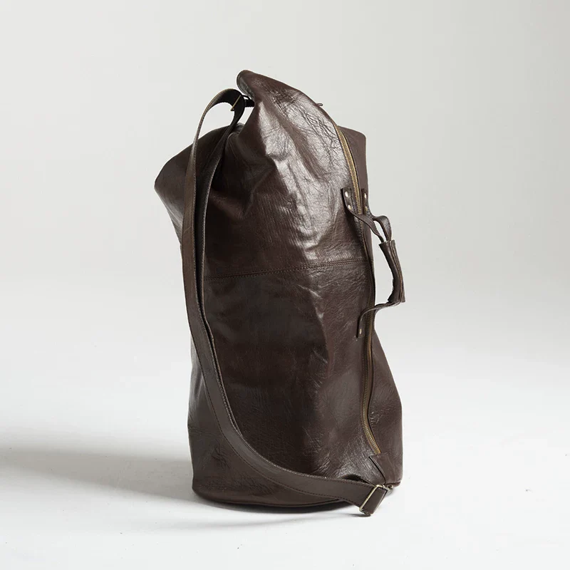 Top-Grain Leather Crossbody Duffle - Image 7