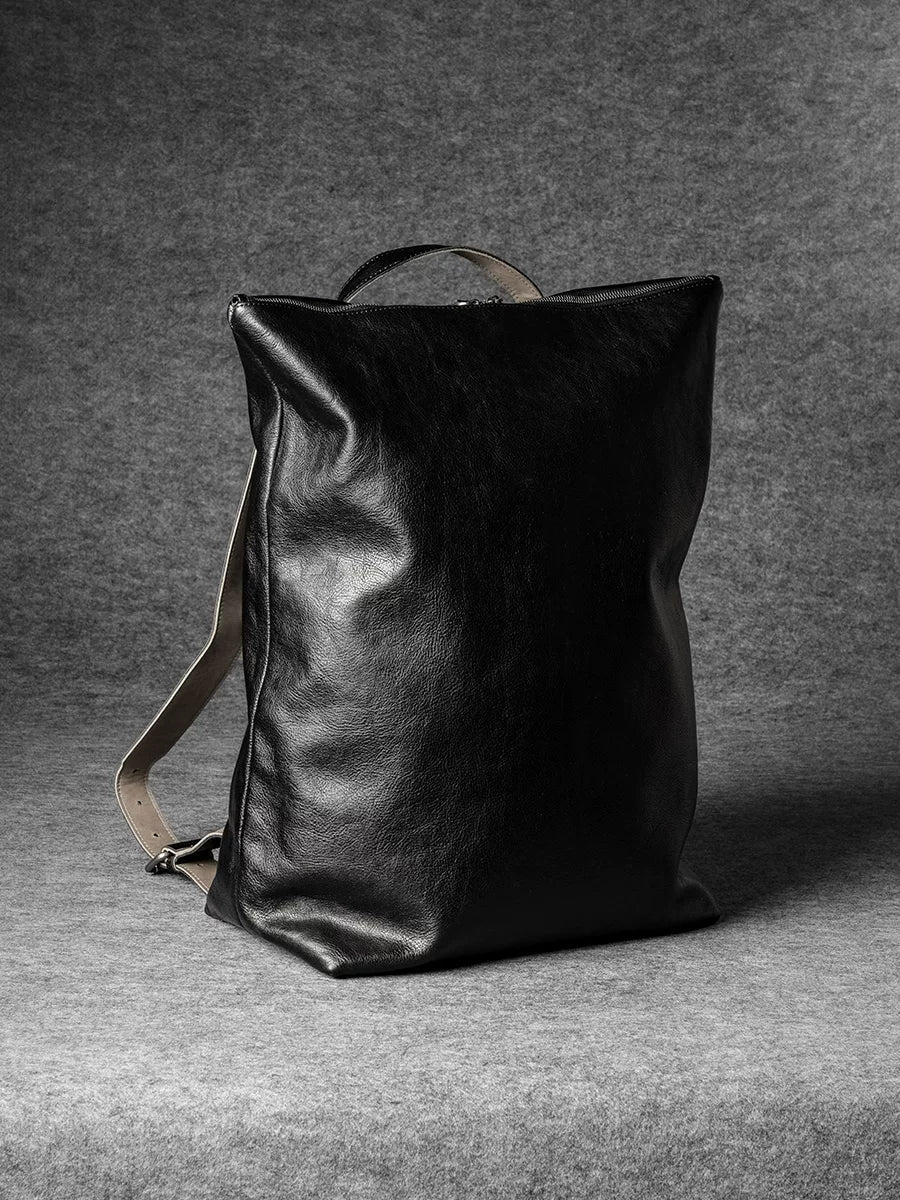 Top-Grain Leather Laptop Backpack - Image 4