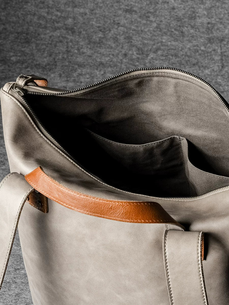 Top-Grain Leather Laptop Backpack - Image 5