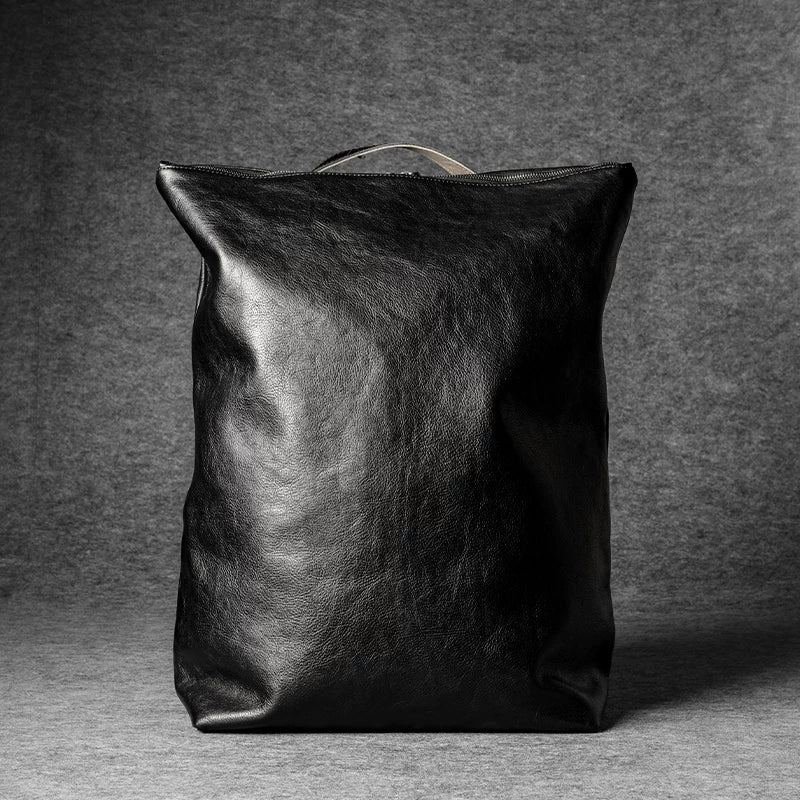 Top-Grain Leather Laptop Backpack - Image 7