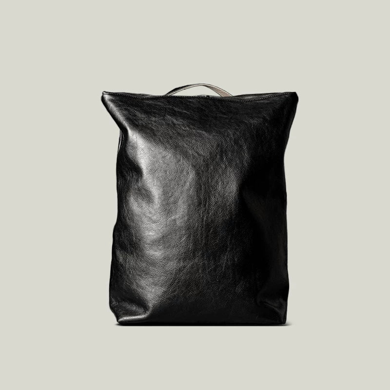 Top-Grain Leather Laptop Backpack - Image 9