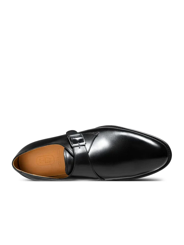 Top-Grain Leather Single Monk-Strap Dress Shoe - Image 3