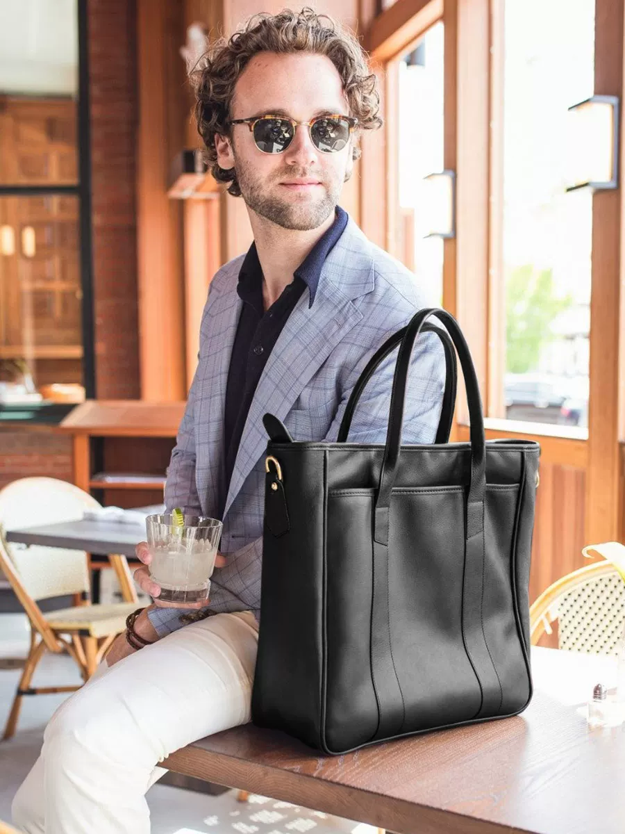 Top-Grain Leather Tote - Image 2