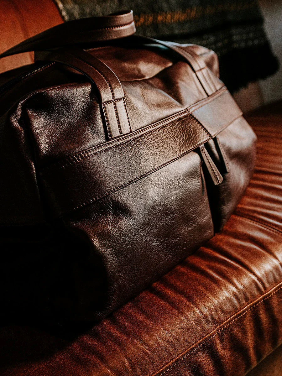 Top-Grain Leather Travel Duffel - Image 2