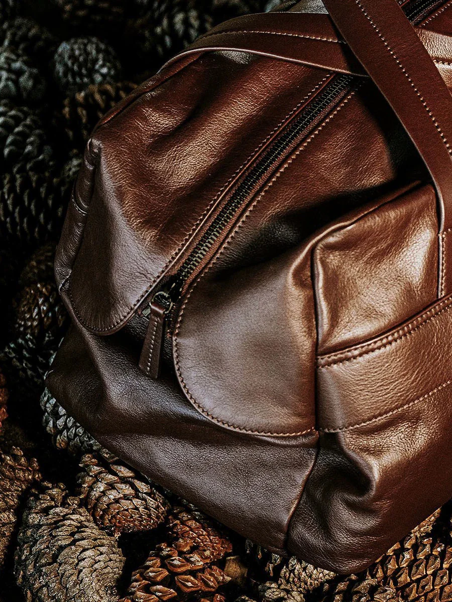 Top-Grain Leather Travel Duffel - Image 3