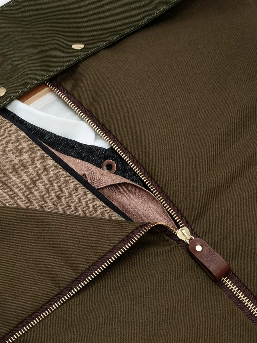 Top Grain Leather Travel Suit Carrier - Image 4